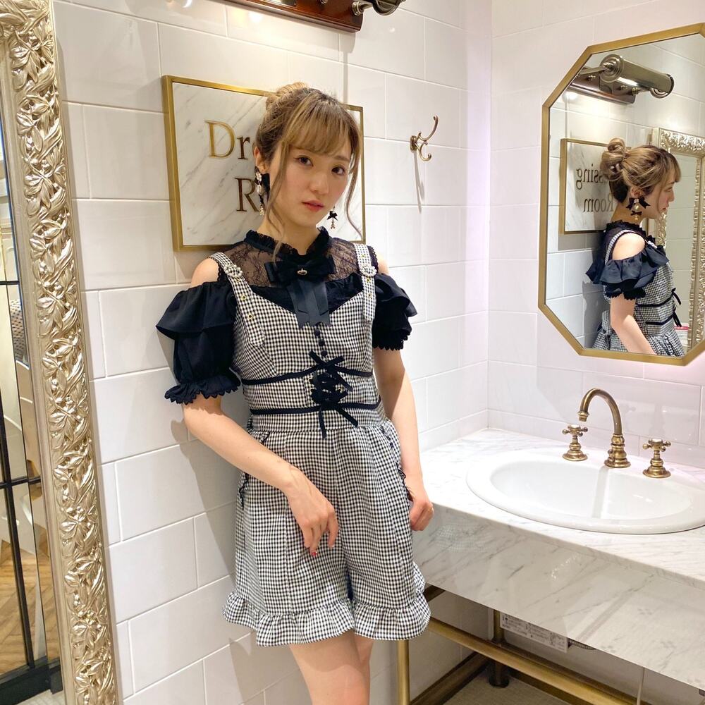 Liz Lisa Frill Ribbon Salopettes Axes Femme Blouse Jfashion Gyaru Himekaji Japan - Picture 2 of 16